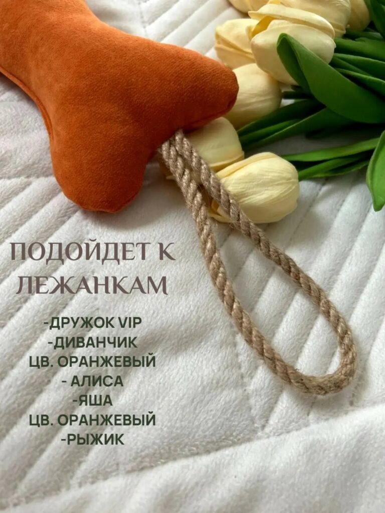 Фото Игрушка «Косточка» Цвет: Оранжевый